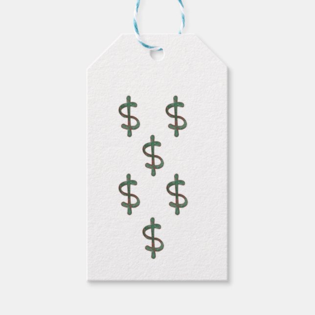 Dollar Signs Gift Tags (Front)