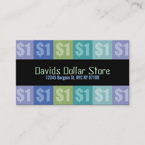 Dollar Store Business Cards