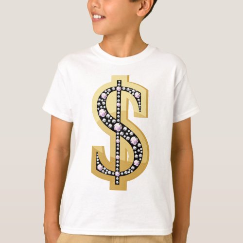 Dollar symbol in diamonds 2 T_Shirt