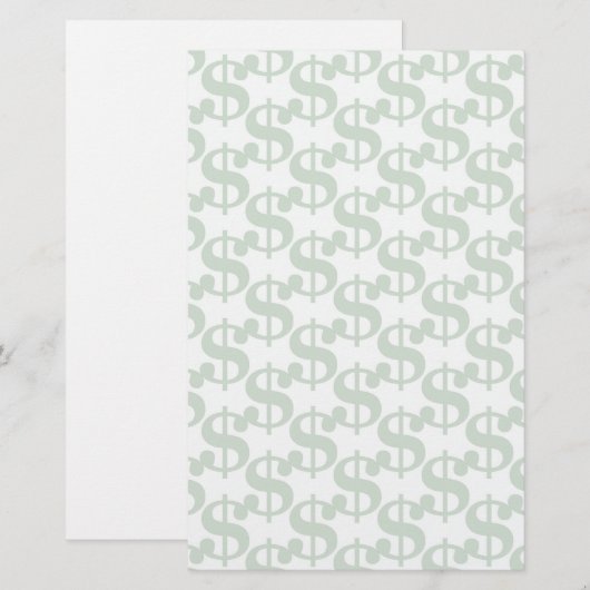 Dollar symbol pattern (Front/Back)