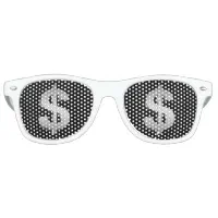 Dollar symbol retro sunglasses