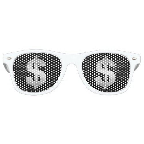 Dollar symbol retro sunglasses