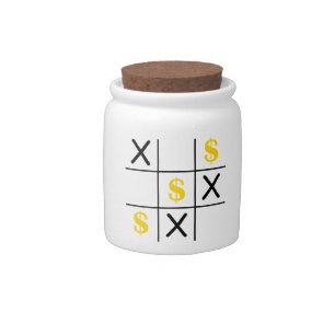 Dollar Tic Tac Toe Candy Jar