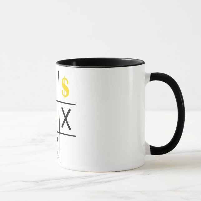 Dollar Tic Tac Toe Mug (Right)