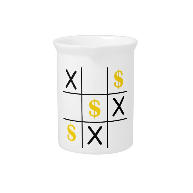 Dollar Tic Tac Toe Pitcher (Front)