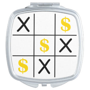 Dollar Tic Tac Toe Vanity Mirror