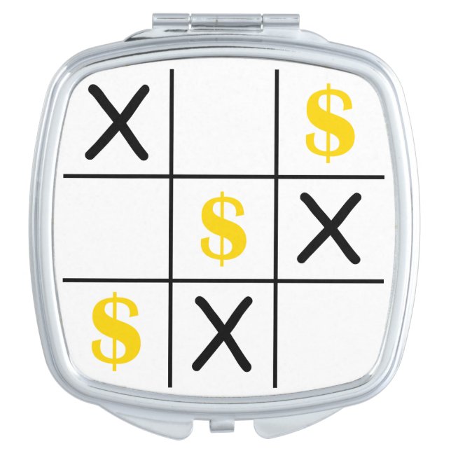 Dollar Tic Tac Toe Vanity Mirror (Front)