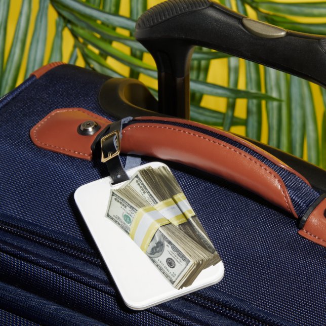 Dollars Luggage Tag (Front Insitu 1)