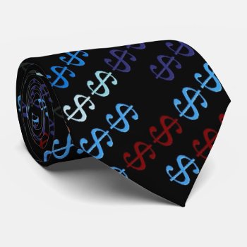 Dollarsign5 Tie by rbrendes at Zazzle