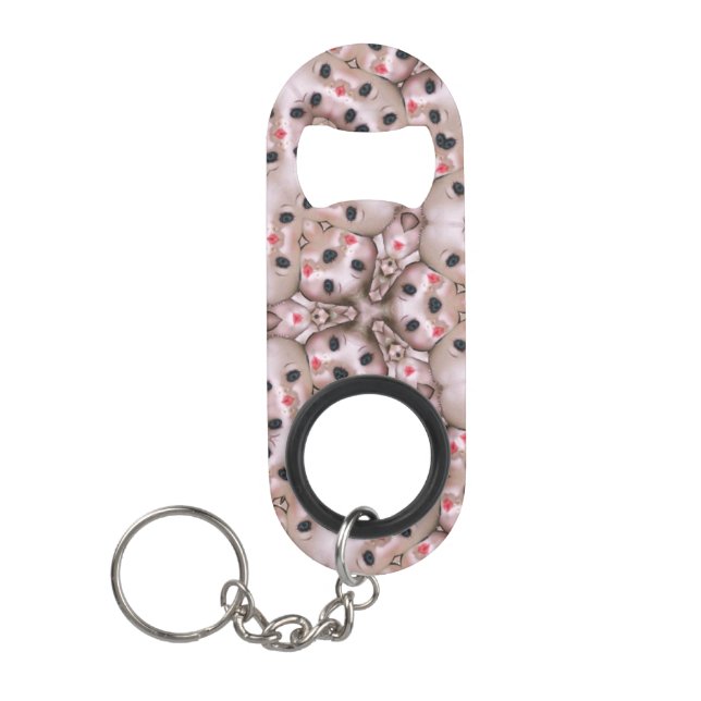 dollface  keychain bottle opener (Front)