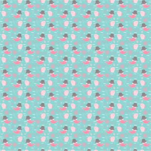 Dollhouse Wallpaper Simulation Sticker