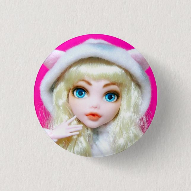 Dollightful Icon Classic Button (Front)