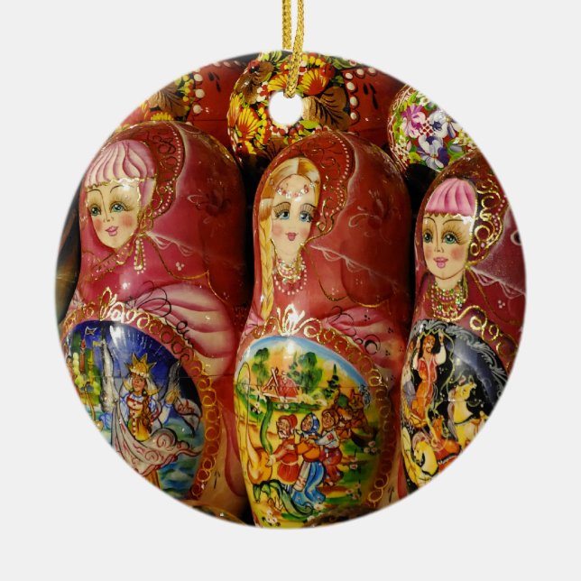 Dolls Ceramic Ornament (Front)