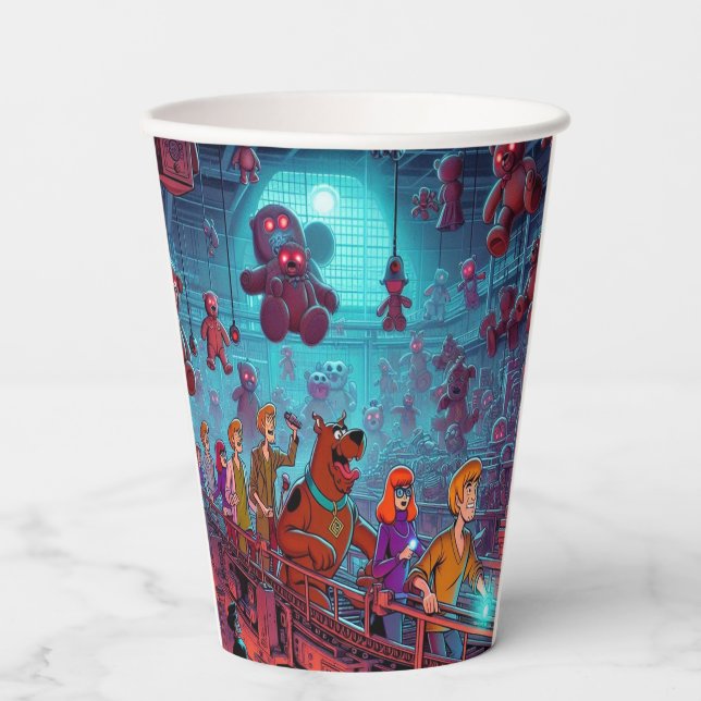 Dolls, Dogs, and Danger Paper Cups (Front)