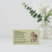DOLLS DOLL BUSINESS CONTACT INFO EXCHANGE CARD (Standing Front)