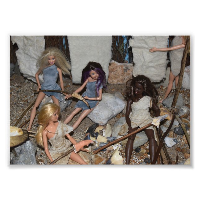 Dolls in Prehistoric times. Photo Print (Front)