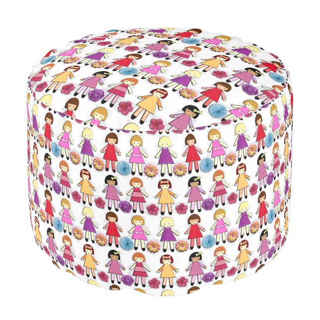 Dolls Pouf (Angled Front)