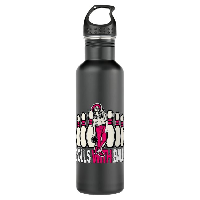 Dolls with Balls 1 Stainless Steel Water Bottle (Front)