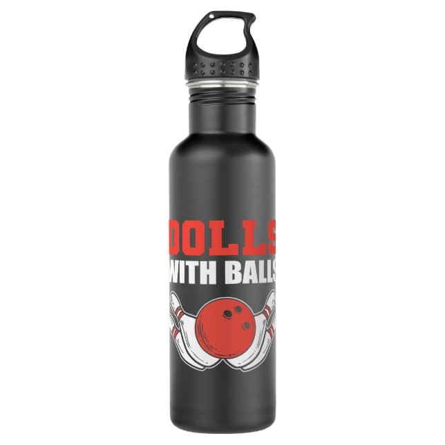 Dolls with Balls Talented Person Stainless Steel Water Bottle (Front)