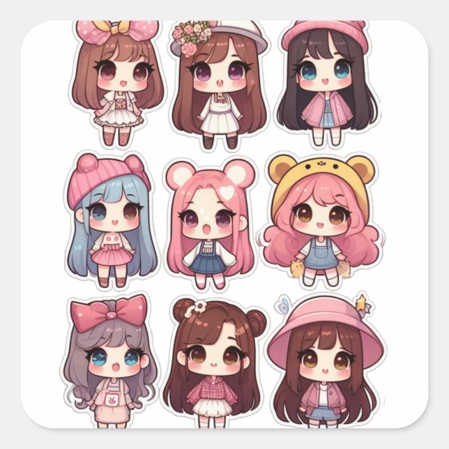 Dolly 2 square sticker (Front)