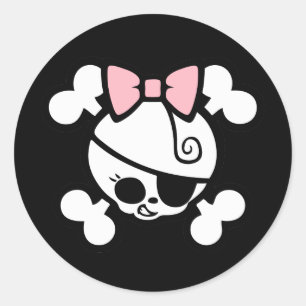 Dolly Bow Classic Round Sticker