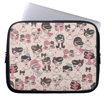 Dolly Chic Laptop Bag By Fluff by FluffShop at Zazzle
