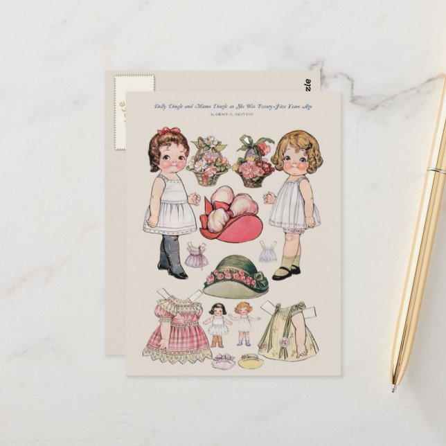 Dolly Dingle, Mama Dingle as she was 25 years ago Postcard (Front/Back In Situ)