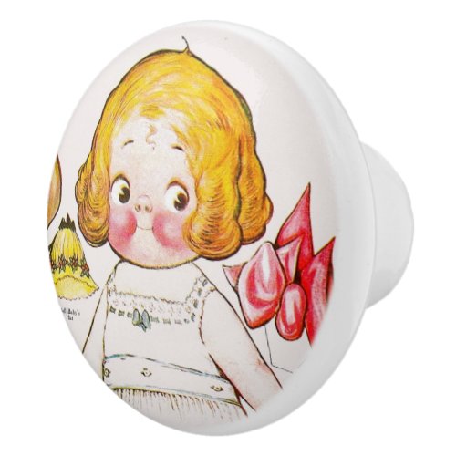 Dolly Dingle of Dingle Dell  Ceramic Knob