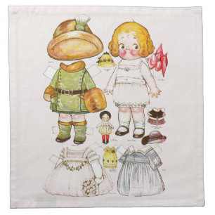 "Dolly Dingle of Dingle Dell"  Cloth Napkim Napkin