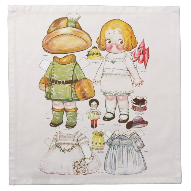 "Dolly Dingle of Dingle Dell"  Cloth Napkim Napkin (Front)