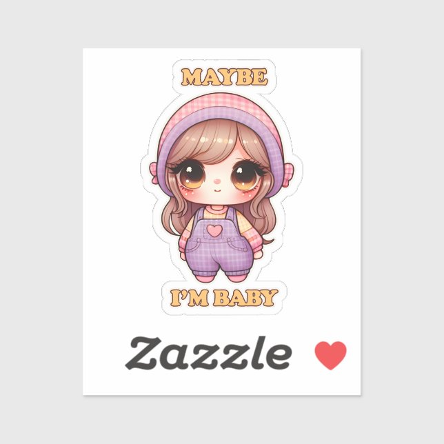 Dolly Girl Maybe I'm Baby Sticker (Sheet)