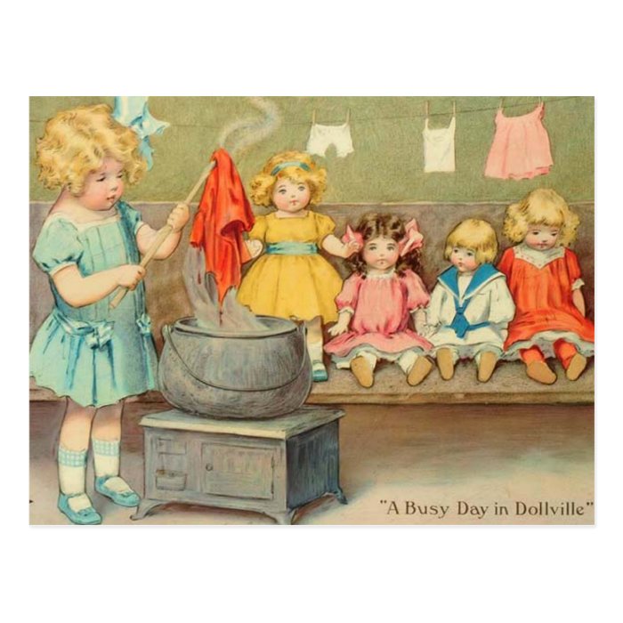 Dolly Laundry Post Cards