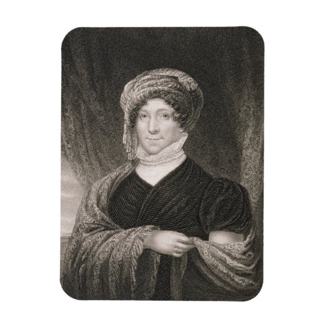 Dolly Madison, engraved by John Francis Eugene Pru Magnet (Vertical)