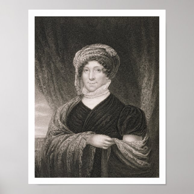 Dolly Madison, engraved by John Francis Eugene Pru Poster (Front)