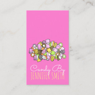 Dolly Mixture UK British Fondant Confection Candy Business Card