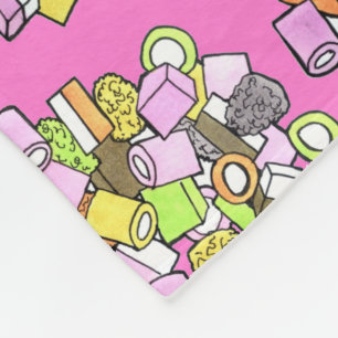 Dolly Mixture UK British Fondant Confection Candy Fleece Blanket