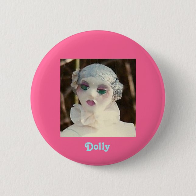 Dolly Pinback Button (Front)