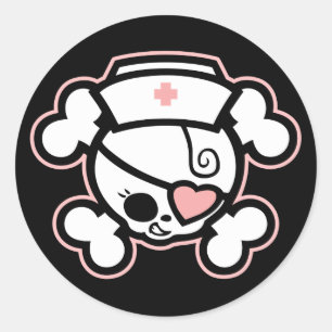 Dolly RN Heart Classic Round Sticker