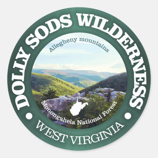 Dolly Sods Wilderness Area Classic Round Sticker (Front)