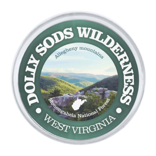 Dolly Sods Wilderness Area Silver Finish Lapel Pin