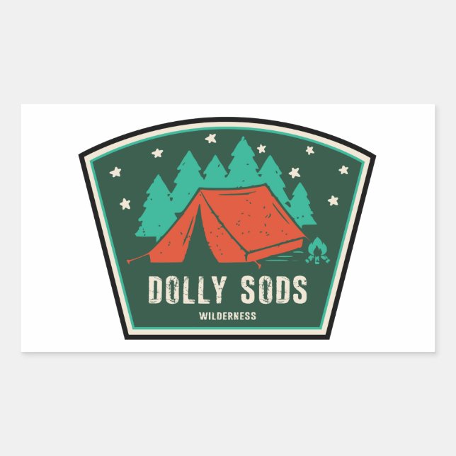 Dolly Sods Wilderness Camping Rectangular Sticker (Front)