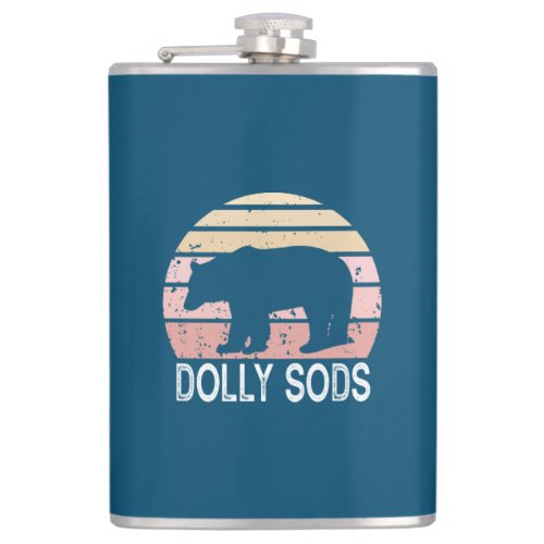 Dolly Sods Wilderness Retro Bear Flask