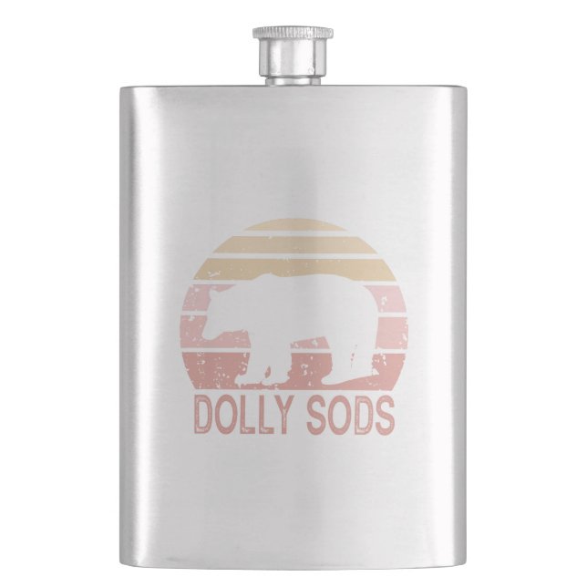 Dolly Sods Wilderness Retro Bear Flask (Front)
