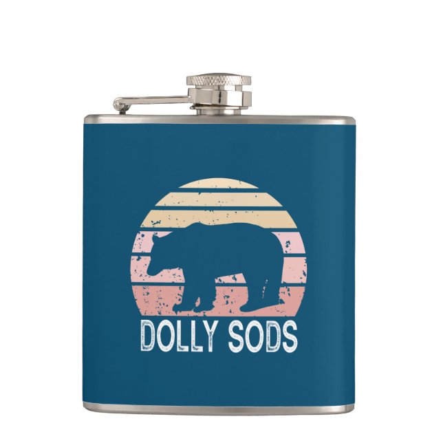 Dolly Sods Wilderness Retro Bear Flask (Front)