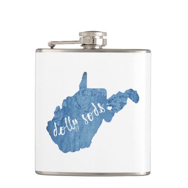 Dolly Sods Wilderness West Virginia Wood Grain Flask (Front)