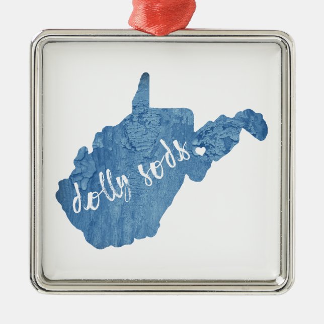 Dolly Sods Wilderness West Virginia Wood Grain Metal Ornament (Front)