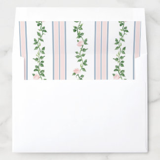 Dolly Stripe - powder pink & French blue Envelope Liner