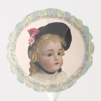 Dolly Tea Party Balloon Favor - 'Corinne'
