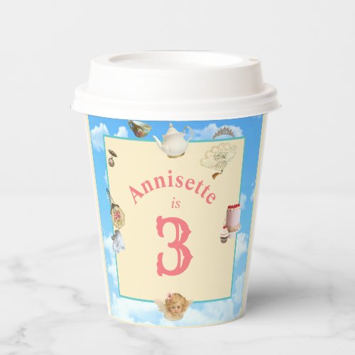 Dolly Tea Party Lidded Paper Cup