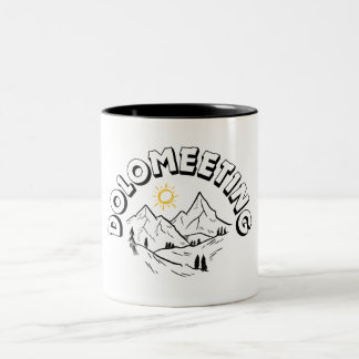 DOLOMEETING Two-Tone COFFEE MUG
